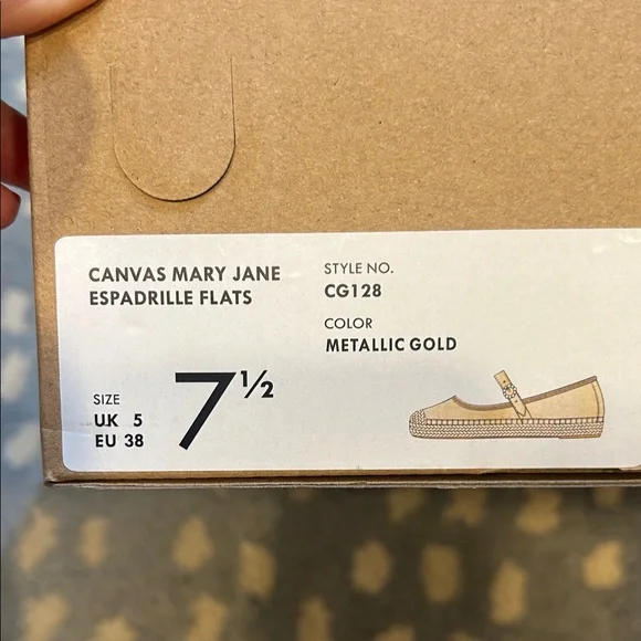 J. Crew Factory Cream Espadrille Mary Jane Shoes - Picture 5 of 5
